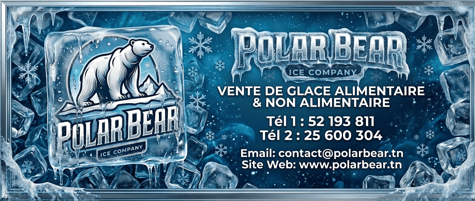 Flotte logistique et camions frigorifiques Polar Bear Ice